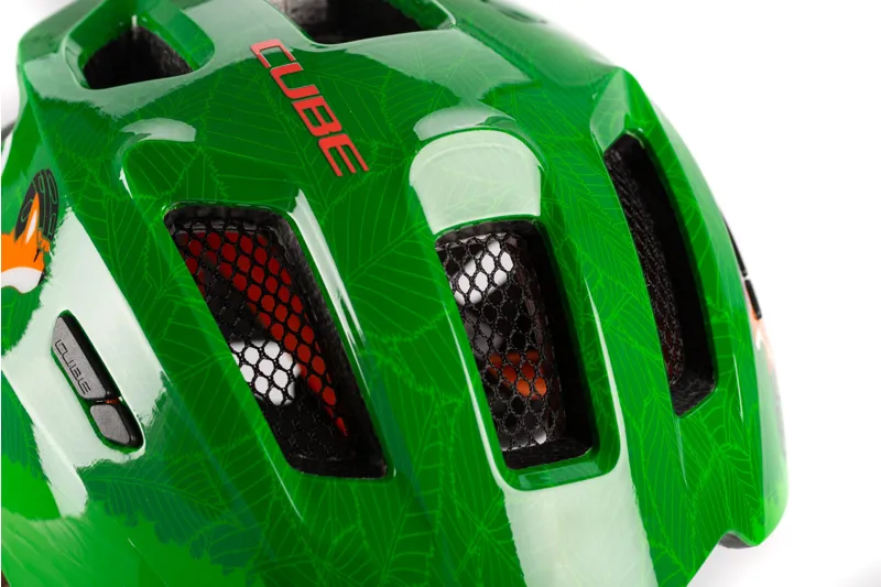 Cube Fink Childs Cycling Helmet in Green-2